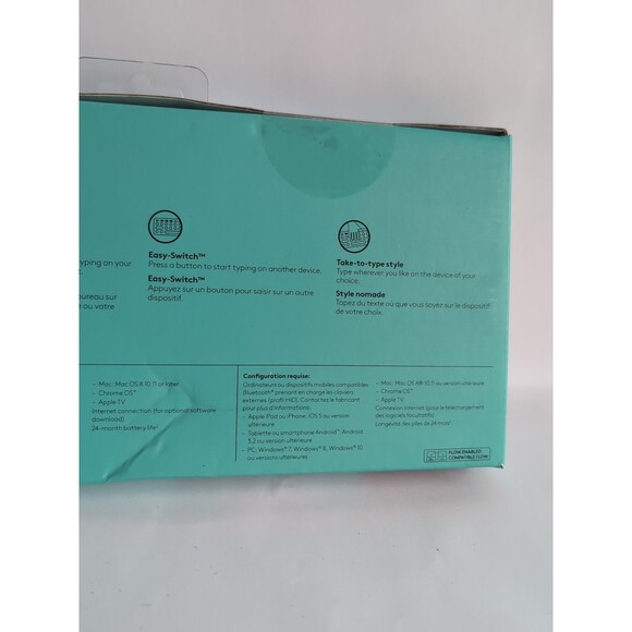 Logitech K380 Multi-Device Wireless Bluetooth Keyboard Android IOS Mac Windows - Picture 7 of 8